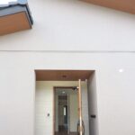 屋根軒裏　木目